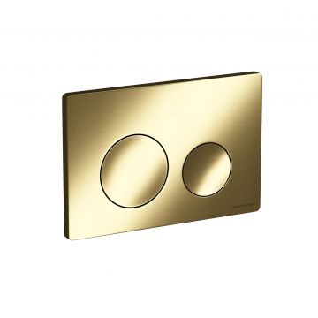Кнопка смыва Ceramicanova Balance, клавиши Circle, цвет брашированное золото, арт. CN12-001BG