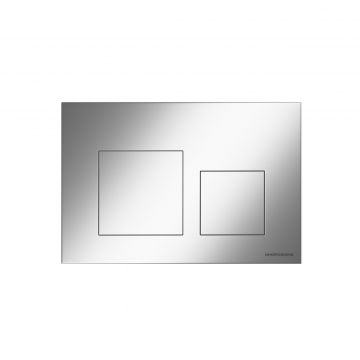 Кнопка смыва Ceramicanova (Керамиканова) Balance, клавиши Square, цвет хром матовый, арт. CN12-002M