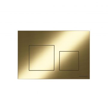 Кнопка смыва Ceramicanova (Керамиканова) Balance, клавиши Square, цвет брашированное золото, арт. CN12-002BG