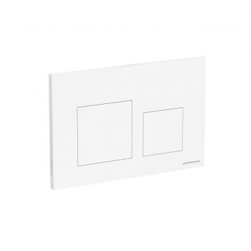 Кнопка смыва Ceramicanova (Керамиканова) Balance, клавиши Square, цвет белый глянцевый, арт.CN12-002W