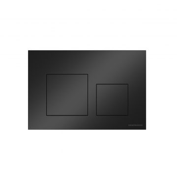 Кнопка смыва Ceramicanova (Керамиканова) Balance, клавиши Square, цвет черный матовый, арт CN12-002MB