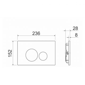Комплект инсталляции 4 в 1 Ceramicanova Подвесной унитаз PLAY Rimless арт. CN3001 + Шумоизоляционная панель для инсталляции арт. CN1000 + Система инсталляции для унитазов CERAMICANOVA Envision с кнопкой смыва Round цвет черный матовый и креплениями, арт. 