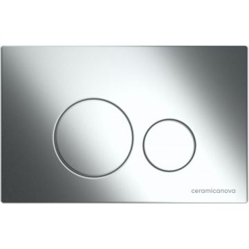 Комплект инсталляции 4 в 1 Ceramicanova (Керамиканова) Подвесной унитаз PLAY Rimless арт. CN3001 + Шумоизоляционная панель для инсталляции арт. CN1000 + Система инсталляции для унитазов CERAMICANOVA Envision с кнопкой смыва Round цвет хром и креплениями,