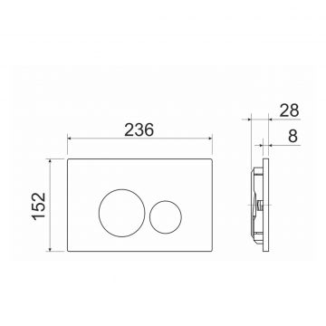 Комплект инсталляции 4 в 1 Ceramicanova (Керамиканова) Подвесной унитаз PLAY Rimless арт. CN3001 + Шумоизоляционная панель для инсталляции арт. CN1000 + Система инсталляции для унитазов CERAMICANOVA Envision с кнопкой смыва Round цвет хром и креплениями,