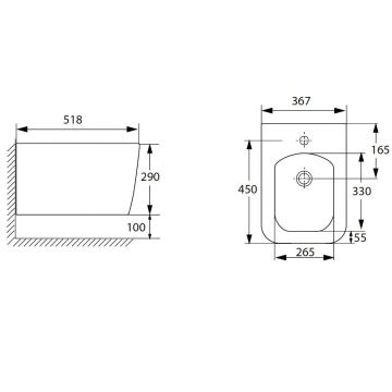 Биде подвесное Allen Brau Liberty 4.33010.31 черный матовый