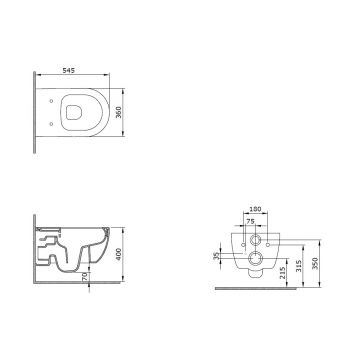 Унитаз подвесной Allen Brau Priority 4.31001.20 белый глянец