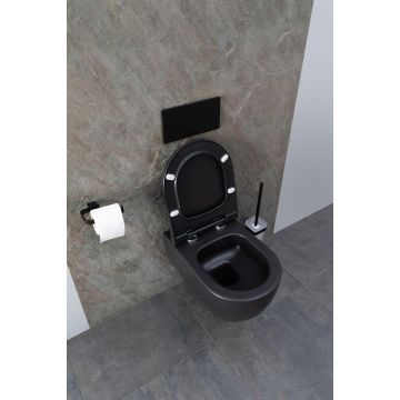 Унитаз подвесной Allen Brau Priority 4.31001.31 черный матовый