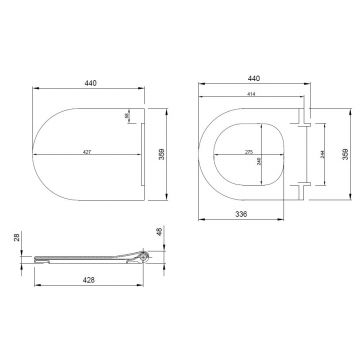 Сиденье для унитаза Allen Brau Priority 4.31004.20 белый глянец