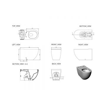 Унитаз напольный Allen Brau Priority Tornado 4.31006.20 белый глянец