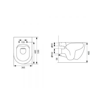 Унитаз подвесной Allen Brau Reality 4.32006.20 белый глянец