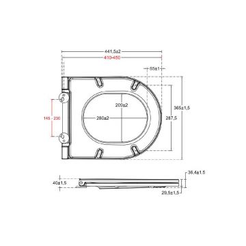 Сиденье для унитаза Allen Brau Reality 4.32007.AN антрацит