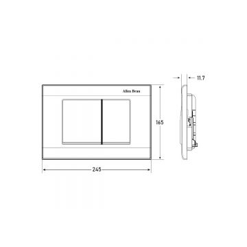 Клавиша смыва Allen Brau Liberty 9.20002.31 черный матовый