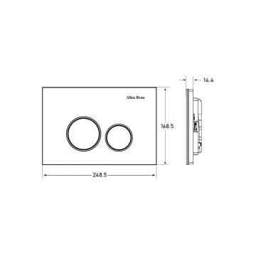 Клавиша смыва Allen Brau Priority 9.20005.31 черный матовый