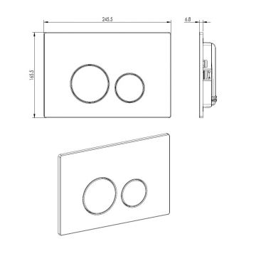 Клавиша смыва Allen Brau Priority 4.0 9.20007.31 черный