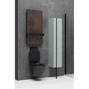 Унитаз подвесной Allen Brau Fantasy 4.11004.31 безободковый, без сиденья, черный матовый