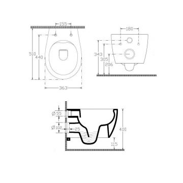 Унитаз подвесной Allen Brau Fantasy 4.11004.SM безободковый, без сиденья, розовый