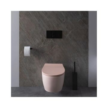 Унитаз подвесной Allen Brau Fantasy 4.11004.SM безободковый, без сиденья, розовый