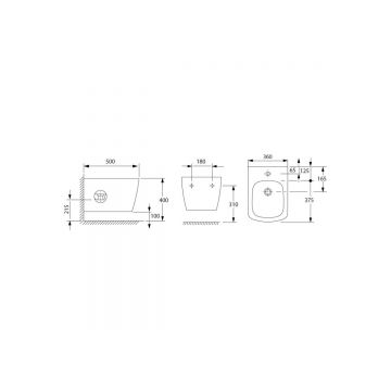Биде подвесное Allen Brau Liberty 4.33005.20 белый глянец