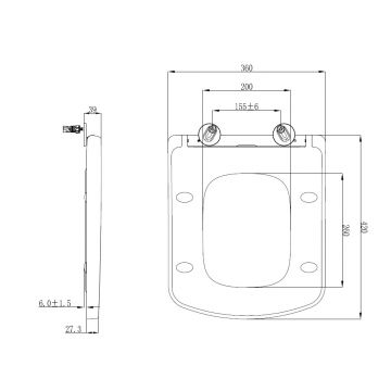 Сиденье для унитаза Allen Brau Liberty 4.33006.20 белый глянец