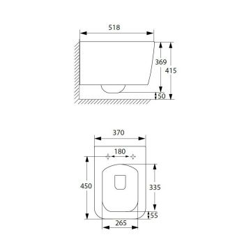 Унитаз подвесной Allen Brau Liberty 4.33007.20 белый глянец