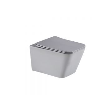 Унитаз подвесной Gid Tornado 49x34x36см, Tr2143TF-Lgm 62305Y, серый матовый