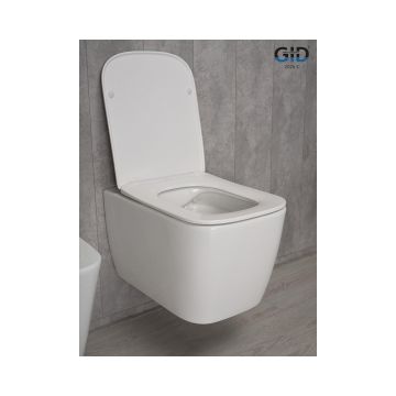 Унитаз подвесной Gid Cuadrado 51x35x37.5см, Tr2140 62254Y, белый