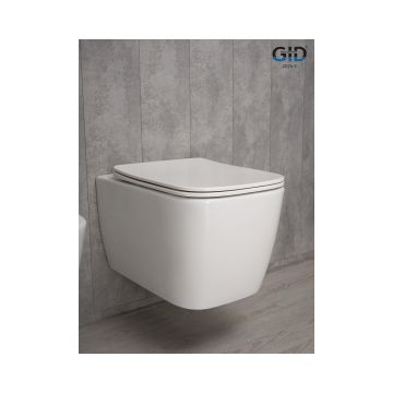 Унитаз подвесной Gid Cuadrado 51x35x37.5см, Tr2140 62254Y, белый