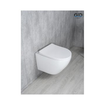 Унитаз подвесной Gid Tornado 49x36x36см, Tr2122TF 62258Y, белый