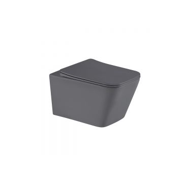 Унитаз подвесной Gid Tornado 49x34x36см, Tr2143TF-Dgm 62304Y, серый матовый