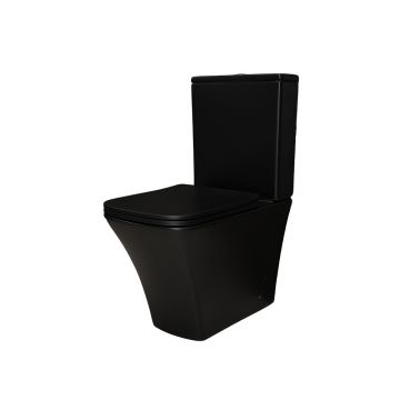 Унитаз напольный Gid Cuadrado 62.5x37x83см, Tn2184Bm 62252Y, черный матовый