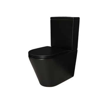 Унитаз напольный Gid Cortado64.5x38.5x82.5см, Tn2189Bm 62248Y, черный матовый