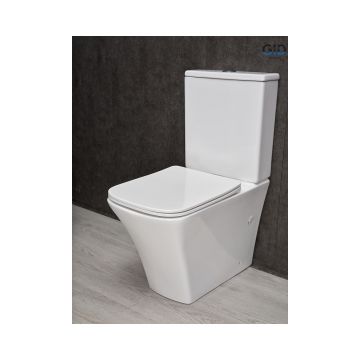 Унитаз напольный Gid Cuadrado 62.5x35x81см, Tn2184 62251Y, белый