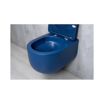 Унитаз подвесной Gid Tornado 49x36x34см, Tr2133TF-BUM 62301Y, синий матовый