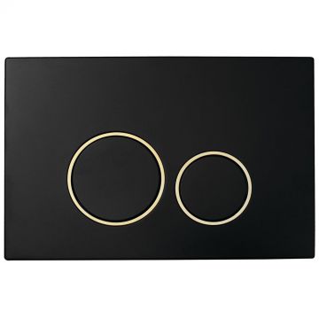 Кнопка Богеме для инсталляции, пластик BLACK GOLD, круглая 663 Boheme B (черный)