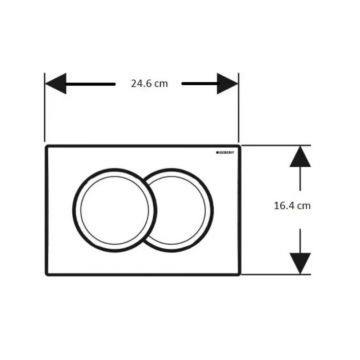 Инсталляция Geberit (Гэберит) Duofix для подвесного унитаза, 112 см, со смывным бачком Delta 12 см, смывная клавиша Delta01, Хром 458.149.21.1