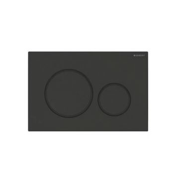 Клавиша смыва Geberit (Гэберит) Sigma 20, двойной смыв, 115.882.16.1 черный