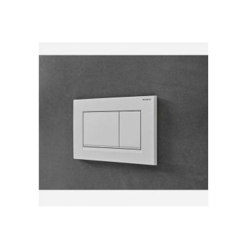 Клавиша смыва Geberit (Гэберит) Sigma 30, двойной смыв, 115.883.01.1 белый