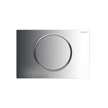 Клавиша смыва Geberit (Гэберит) Sigma 10, смыв/стоп, 115.758.KH.5 Хром глянцевый