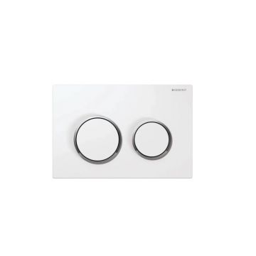 Клавиша смыва Geberit Omega 20, двойной смыв, 115.085.KJ.1 белый, хром
