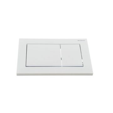 Клавиша смыва Geberit (Гэберит) Omega 30, двойной смыв, 115.080.KJ.1 белый, хром