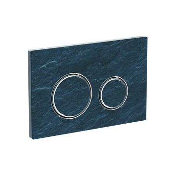 Клавиша смыва Geberit (Гэберит) Sigma 21, двойной смыв 115.884.JM.1 серый, хром