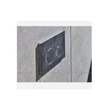 Клавиша смыва Geberit (Гэберит) Sigma 21, двойной смыв 115.884.JM.1 серый, хром