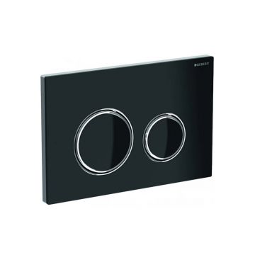 Клавиша смыва Geberit Sigma 21, двойной смыв 115.884.SJ.1 черный, хром