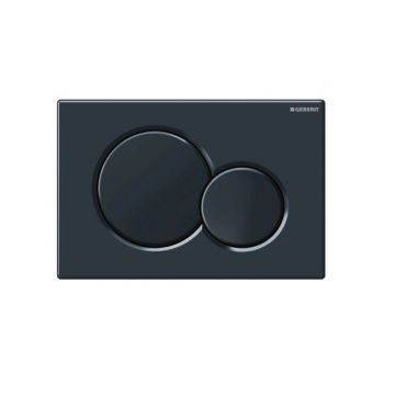 Клавиша смыва Geberit (Гэберит) Sigma 01, двойной смыв, 115.770.DW.5 черный