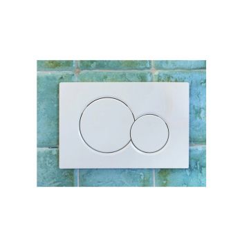 Клавиша смыва Geberit (Гэберит) Sigma 01, двойной смыв, 115.770.11.5 белый