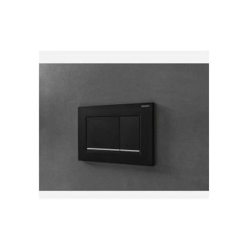 Клавиша смыва Geberit (Гэберит) Sigma 30, смыв-стоп, 115.893.14.1 черный, хром