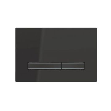 Клавиша смыва Geberit (Гэберит) Sigma 50, двойной смыв, 115.671.DW.2 черный