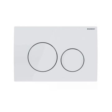 Клавиша смыва Geberit (Гэберит) Delta 20, двойной смыв 115.127.11.1 белый
