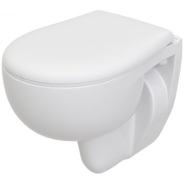 Комплект 4 в 1 Унитаз подвесной Seramiksan Natura A051041H + Сиденье AG50002 + Инсталляция Диво 4501 + Кнопка 7315 цвет матовое золото, Diwo
