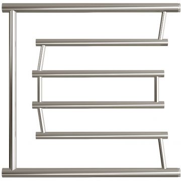 Полотенцесушитель водяной Двин (Dveen) D Pobeda 60х60 см, без полки, 1х3/4/1х1/2″ К0 полированный хром